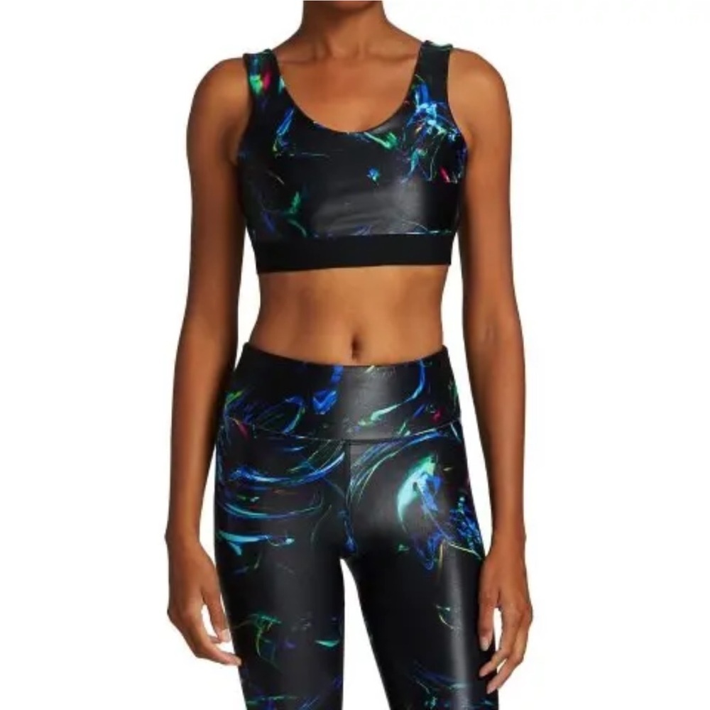 Heroine Sport Multicolor Abstract Sports Bra and leggings size XS